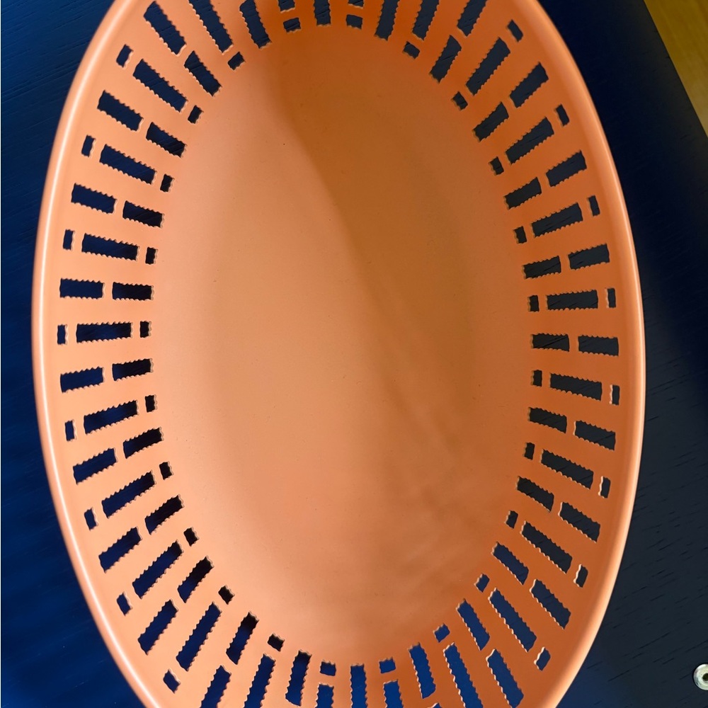 Orange Oval Decorative Tray